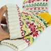 Fraobbg 5 Pairs Vintage Winter Women Socks Warm Thick Knitted