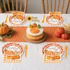 96Pcs Plaid Thanksgiving Plates and Napkins Sets, Pumpkin Sunflower Fall