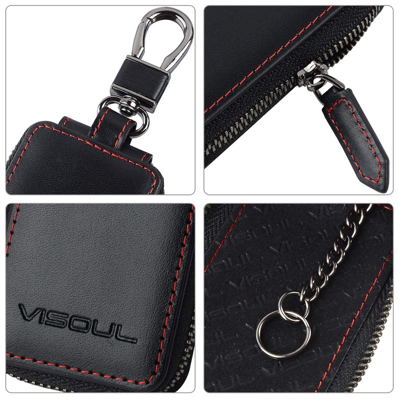 VISOUL Smart Key Case, Genuine Leather, Italian Leather, Cover Type,