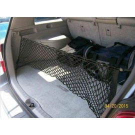 EACCESSORIES EA Trunk Organizer Cargo Net for TOYOTA HIGHLANDER 2001-2007 – Envelope Style Cargo Net for SUV-Premium Mesh Elastic Car Trunk Organizer Vehicle Carrier Storage–Compatible with HIGHLANDER