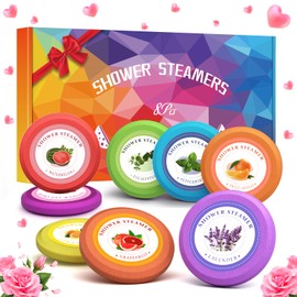 Linkax Shower Steamers Aromatherapy, 8 Pcs Shower Bath Bombs Gifts for Women Men SPA Self Care, Relaxation Birthday Gifts for Mum, Easter Basket Stuffers Presents for Women Mum Ladies Teen Girls