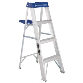 Louisville Ladder 4-Foot Aluminum Step Ladder, 250-Pound Capacity, AS2104