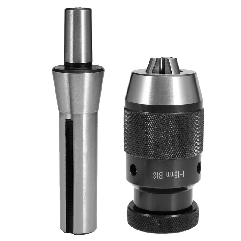 Keyless 1/32"- 5/8" Drill Chuck Self Tighten with R8 Shank