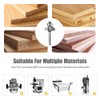 WSOOX 45 Degree Chamfer Router Bit set with 1/4 Inch