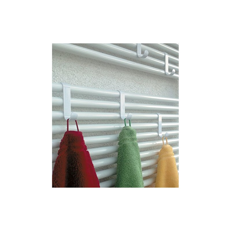 De-Plastik Radiator Hooks for Round Heaters, Towel Rail - Towel