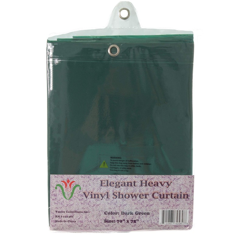 Venice Elegant Home Heavy Duty Vinyl Shower Curtain Liner with