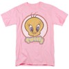 Popfunk Looney Tunes Retro Tweety Unisex Adult T-Shirt (Large) Pink