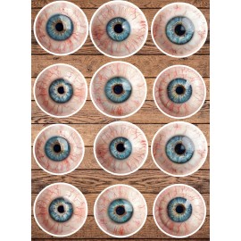 Handmade Creepy Eyeball Die Cut Stickers Set Laptop Sticker Water Bottle Sticker