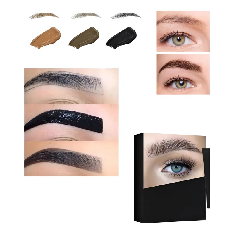 Kit Hena Ceja Hd Rinde Mas De 100 Tipo Microblading