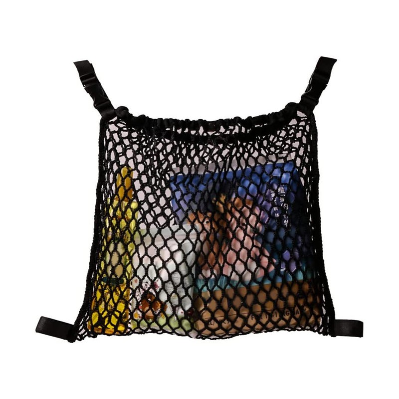 Stroller Mesh Bag Top Button Large Capacity Strap Adjustable Strong
