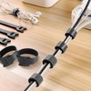 TENOC Reusable Cable Ties Hook Loop Cords Management Adjustable Cable