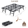 VIPSHOW 14 Inch Full Metal Bed Frame Folding Bed Frame