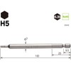 Vessel Hex Bit Hex Socket Bolt for Screws, 0.2 x