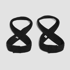 Myprotein Medium Figure 8 Lifting Straps for Weight Lifting, Deadlifts, Powerlifting | High-Performance Wrist Support for Gym, Strength Training & Bodybuilding (6"-7.5" Wrists)