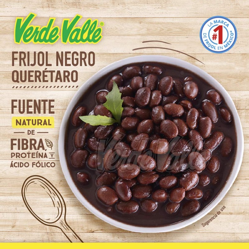 Verde Valle Queretaro Frijol Negro - 900 g