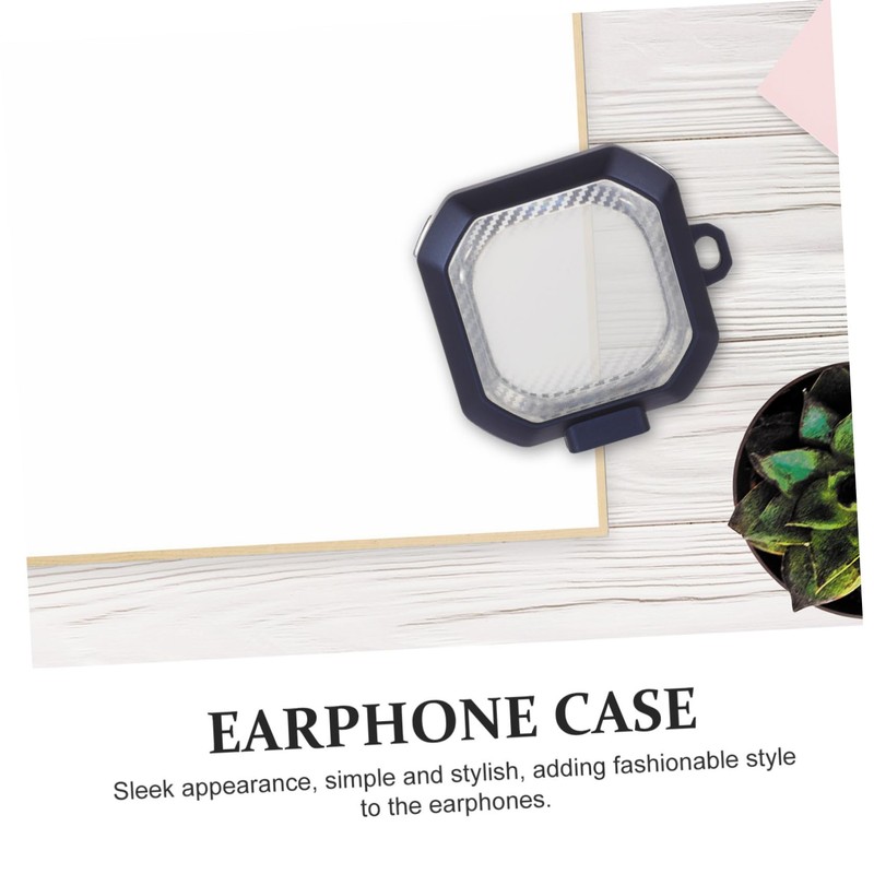 KONTONTY Earbuds Protective Cover Keychain Compatible Buds Fiber Design TPU