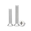 5/32-32 x 5/16'' (100Pack) Flat Head Machine Screw, Phillips Drive,