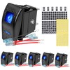 Rocker Switch Panel 6 Pack Toggle Switch Panel with Night