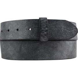 BELTINGER Replacement Belt Made of Soft Full Cowhide Leather Used Look without Buckle 4 cm | Press Stud Belt for Men and Women 40 mm | Vintage Look, black