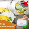 Cheer Collection Dish Soap Dispenser and Sponge Holder, 2-in-1 Kitchen