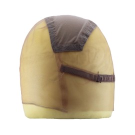 Blizzard Hair Human Hair Lace Wig Cap For Making Wigs Full Lace Wig Caps with Adjustable Strap in the Back (Medium, Borwn)