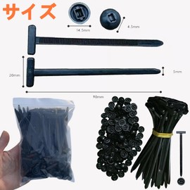 Refoiner Nylon Universal Cable Tie Buckles 20-Piece Set, High-Durability Self-Locking Zip Cable Tie Holder with Pin & Button, Multi-Functional Binding Band, Repeat Use for Car Daily Repair/Home