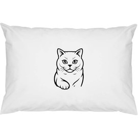 Azeeda 2 x 'British Shorthair Cat' Cotton Pillow Cases (PW00044323)