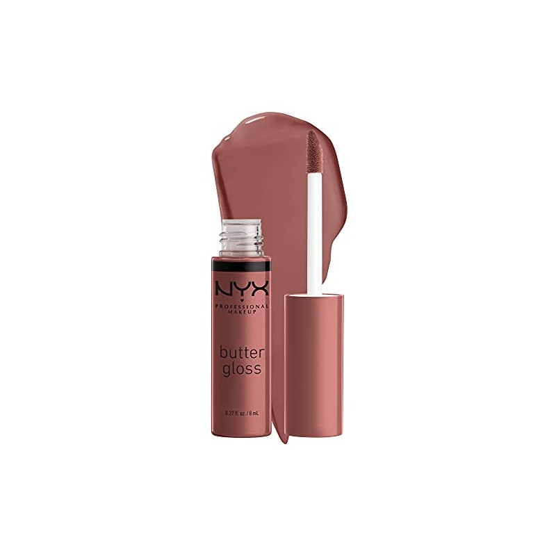 NYX PROFESSIONAL MAKEUP Butter Gloss Brown Sugar, Non-Sticky Lip Gloss