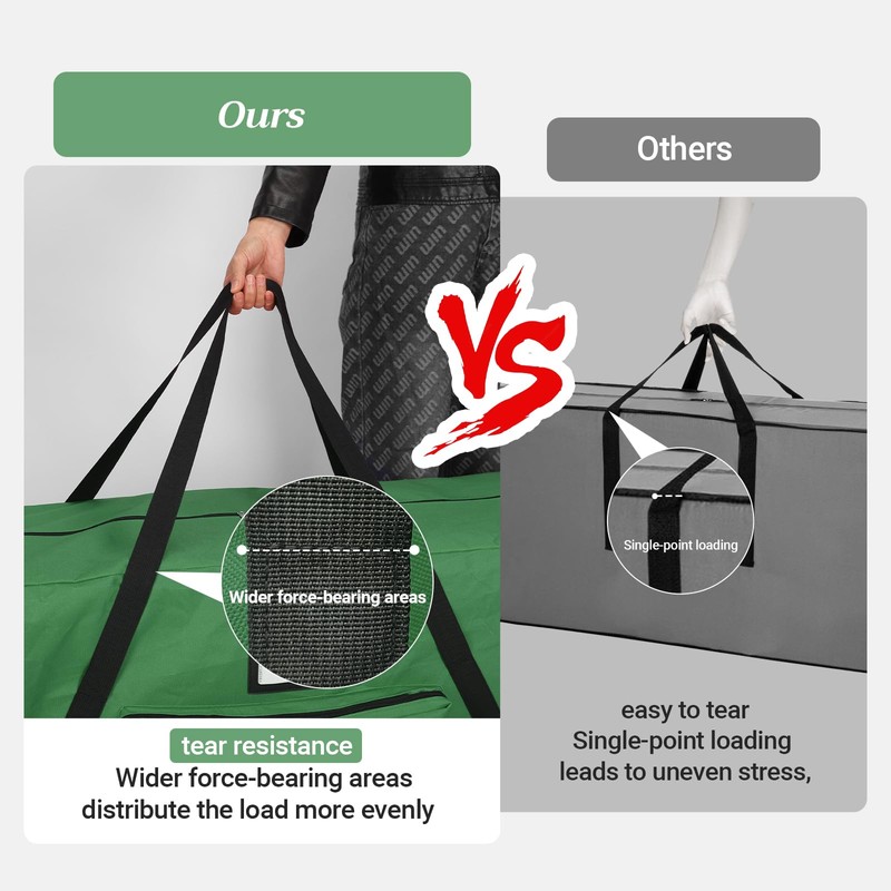 FAMIROSA Rolling Christmas Tree Storage Bag 9 ft, Xmas Artificial