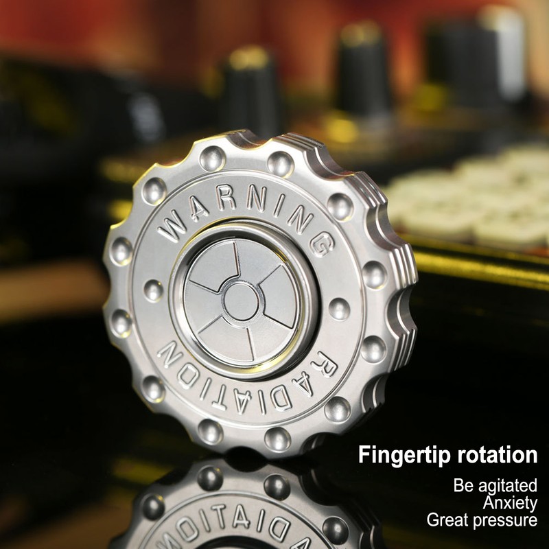 Gear Coin Slider Toy Round Gear Metal Push Slider Fingertip