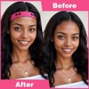 2 Pcs Rose Red Melt Bands, Adjustable Wig Bands, 1.4
