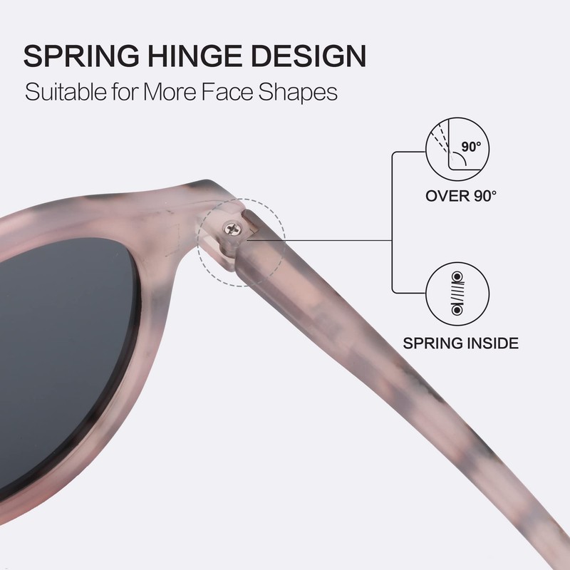 ZENOTTIC Sunglasses Polarised Round Retro Classic UV 400 Protection Vintage