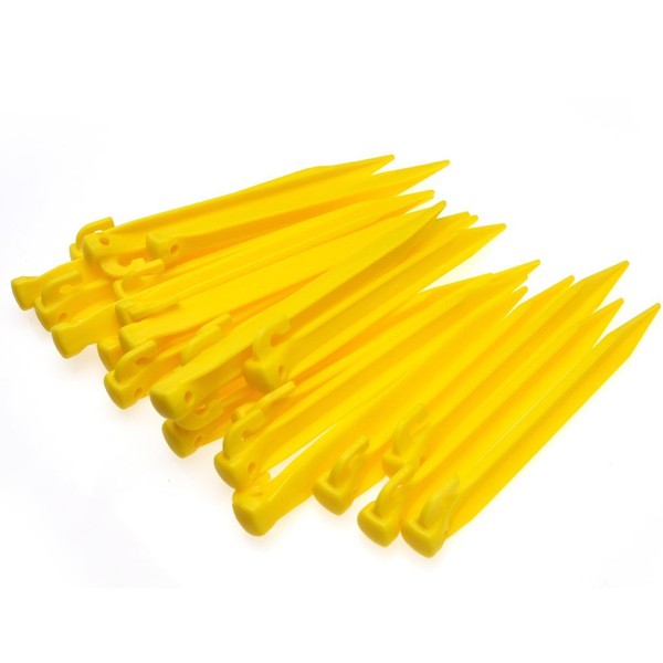 24pcs 9 225mm Durable Tent Pegs Plastic Spike Hook Awning