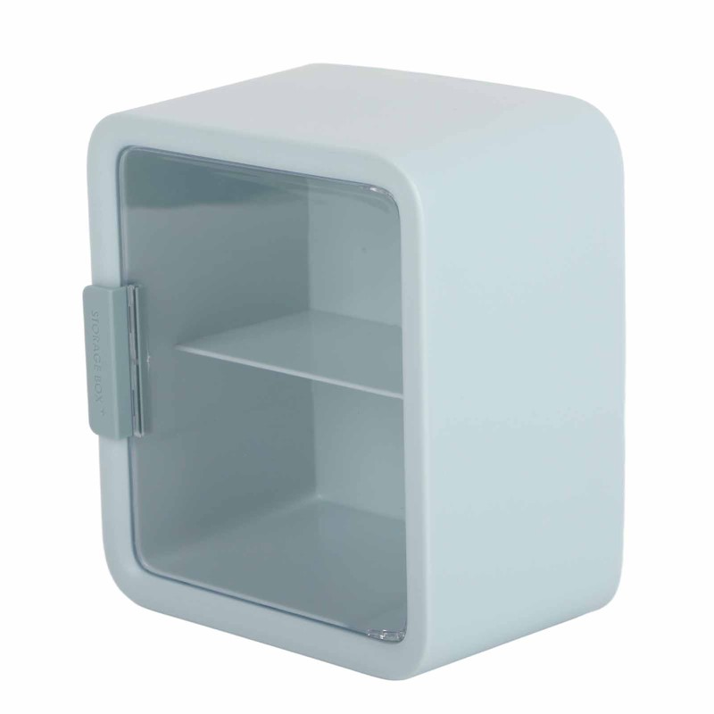 Doll House Room Dollhouse Cabinet Display Box Storage Case 2