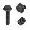 uxcell M10-1.5x40mm Hex Serrated Flange Bolts 10.9 Grade Carbon Steel
