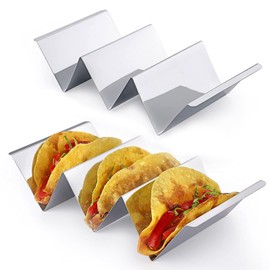 thirei Taco Holder, 2 Pieces Holder Stand in Wave Shape, Holder Set/Hotdog Holder for Sandwiches, Restaurant, Home, Picnic, Party, Festivals