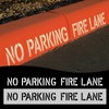 12x98 Inch No Parking Fire Lane Stencil – 12" Letter
