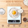CHICLEW Digital Kitchen Scales Glass, 5 kg Digital Kitchen Scale,