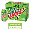 Mountain Dew Soft Drink, 355mL/12 fl. oz., Cans, 12pk, {Imported