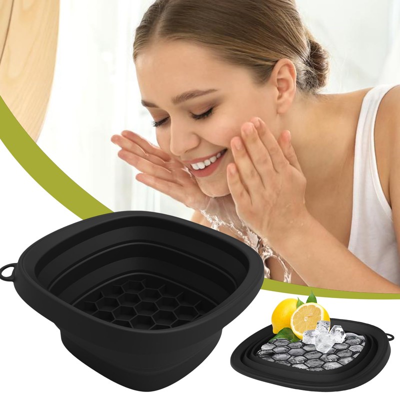 Ice Face Bowl | Foldable Face Ice Bowl with Built-in