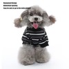 Dog Pajamas Warm 4 Legged High Collar Soft Stretchy Striped