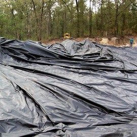 JAMESVAN Pond Liner,10 x 10 FT PVC Fish Pond Liners for Outdoor Pond,20Mil Thickness Fish Pond Liners for Waterfall Base Water Garden Fountain Koi Fish Aquaculture Pond,Black