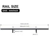 KINMADE Serene Rolling Ladder Hardware Library Sliding Ladder Hardware Kit