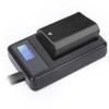 SEIVI Camera Battery Single Charger with LCD Display USB Intelligent