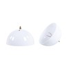 Aspen Creative 28004-15-2, Clip-on Dome Shade in White Finish with