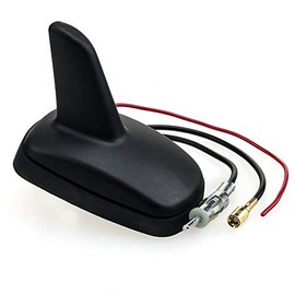 SharkFin Active Antenna for Radio (FM/AM) and Sat Nav (GPS) with DIN Radio and SMB Connection + 4 m Extension