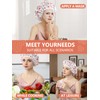 Years calm Terry Lined Shower Cap, Triple Layer Heart Motifs,Waterproof