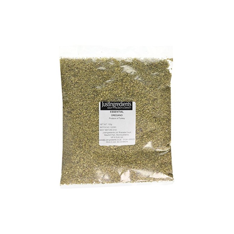 JustIngredients Essentials Oregano, 100 g - Pack of 5