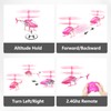 QUANA Rc Helicopter, Pink Remote Control Helicopter for Kids Girls