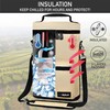 opux Wine Bag 2 Bottle Wine Tote Carrier, Insulated Wine